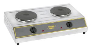 Elect 2 Hot Plate Cooking Range Table Top - Roller Grill
