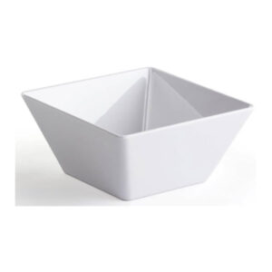 Atlas Square Bowl 24*24 H 10 cm White MELAMINE Brand:Atlas - Turkey