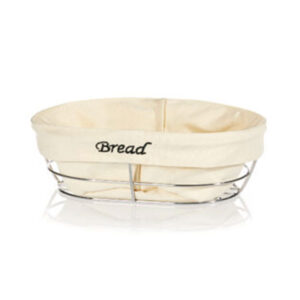 Biradli Oval Fabric Bread Basket  (26 x 17 x 6,5 cm)