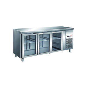 FIRS COOL SHANDONG GN3100TNG Elect. 3 Glass Door Table Chiller European Cooling