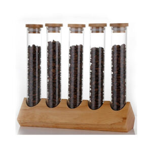 Presision Glass Storage Tubes 6 with Stand