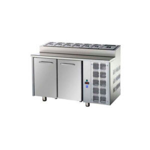 TECNODOM TF02MIDGNSK Elect. 2 Door Table Chiller With Built In Saladatte