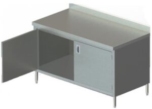 CUSTOMIZED - S/S Base Cabinet With Hinged Door + 10cm BS