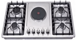 4 Burners Gas Hob + 1 Hot Plate Build In